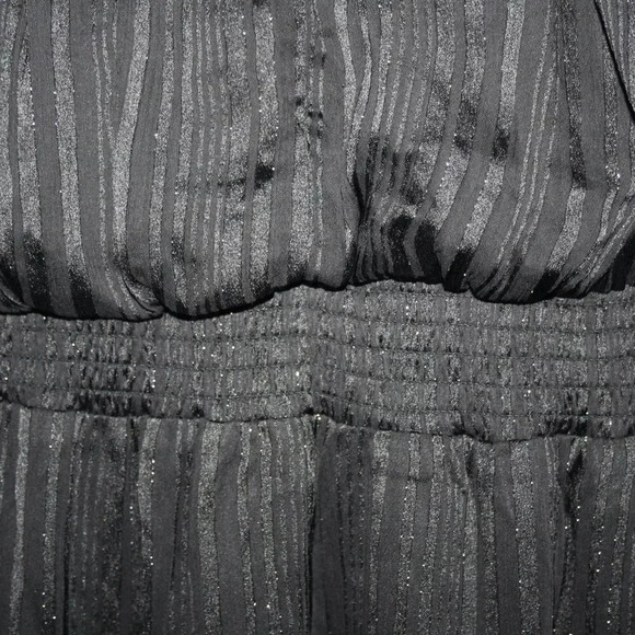 BCBG Paris Small Women's Black Glittery Halter Top Mini Dress NWT - Picture 12 of 16